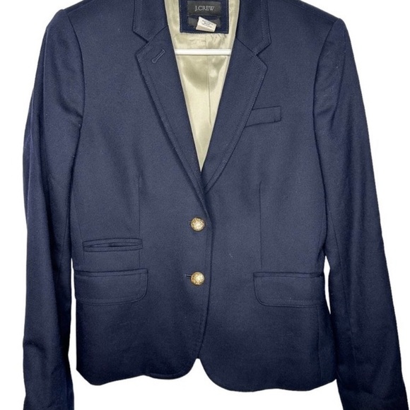 J crew navy schoolboy blazer original style EUC - Picture 2 of 6
